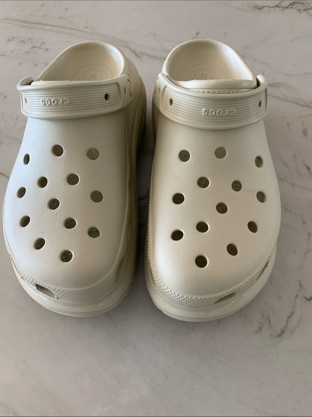 Crocs clog in bone. New, never used. Platform Clog Shoes with Vent Holes. - Picture 2 of 5